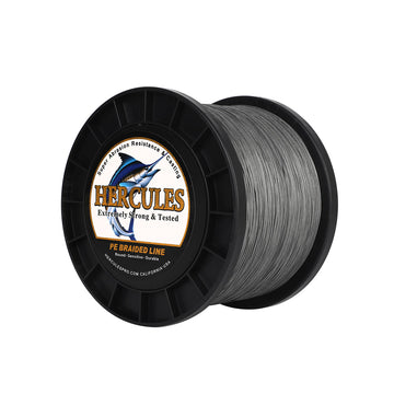HERCULES 2000M 2187Yds Grey 10lb-250lb PE Braid Fishing Line 12 Strands HERCULES